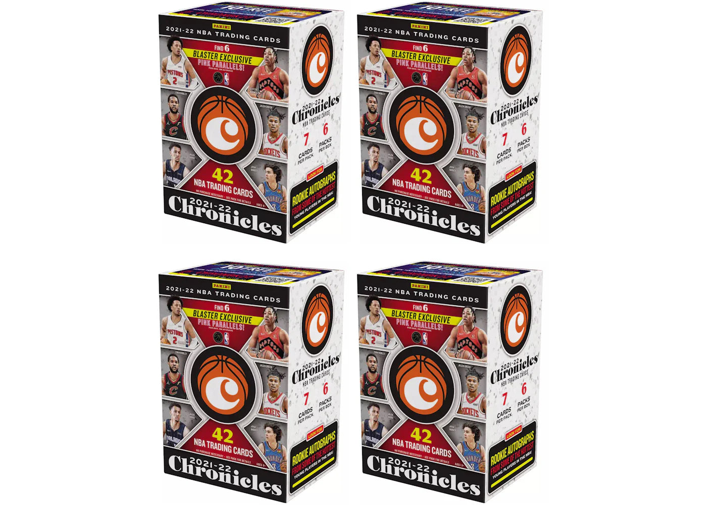 2021-22 Panini Chronicles Basketball Blaster Box 4x Lot