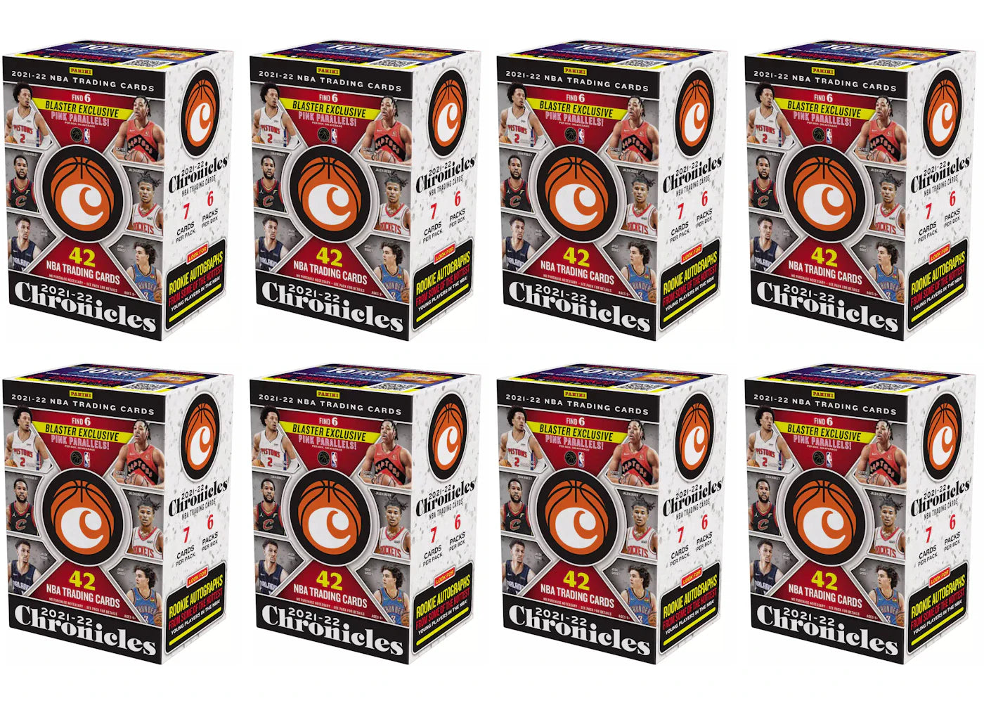 2021-22 Panini Chronicles Basketball Blaster Box 8x Lot