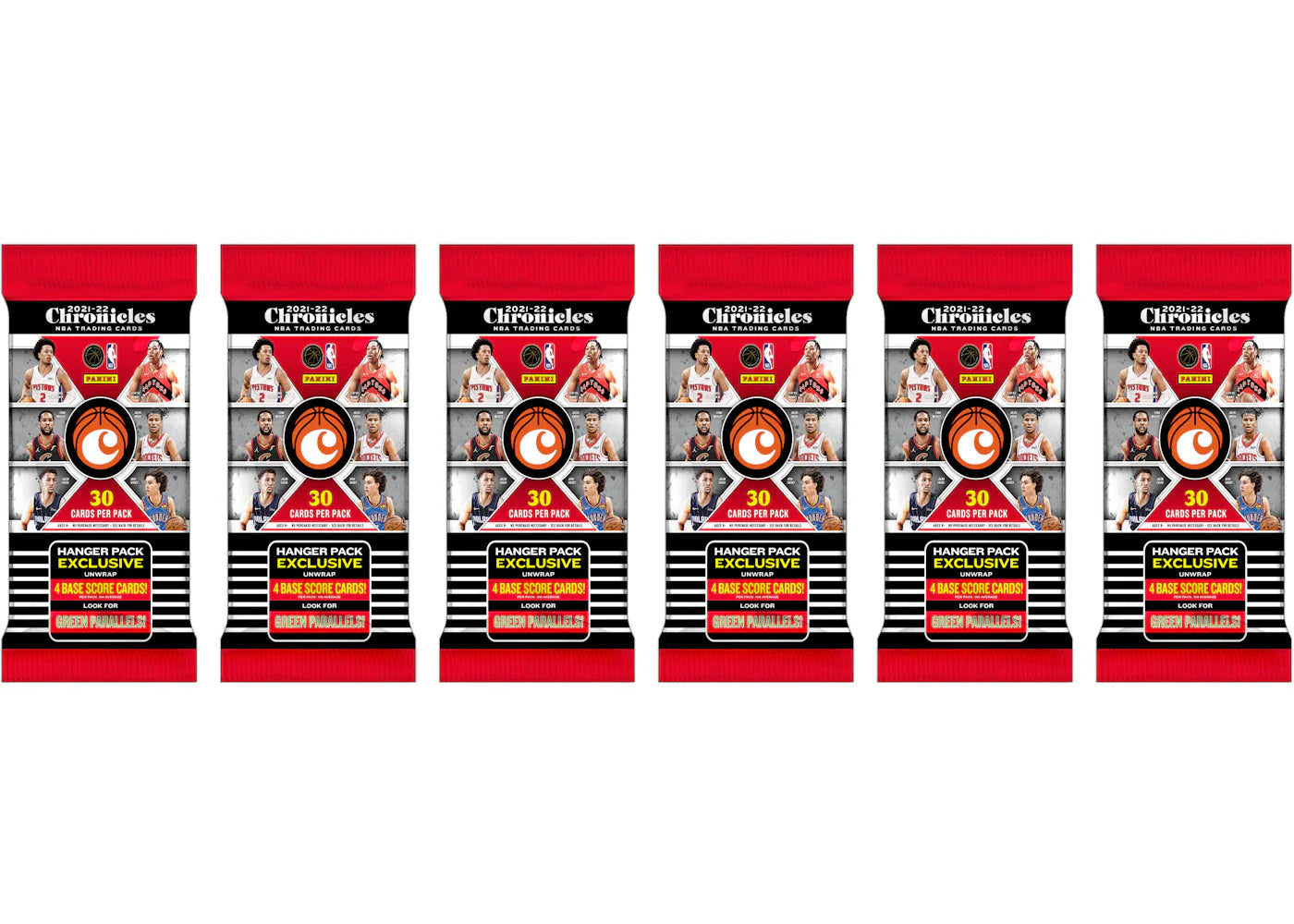 2021-22 Panini Chronicles Basketball Hanger Pack 6x Lot