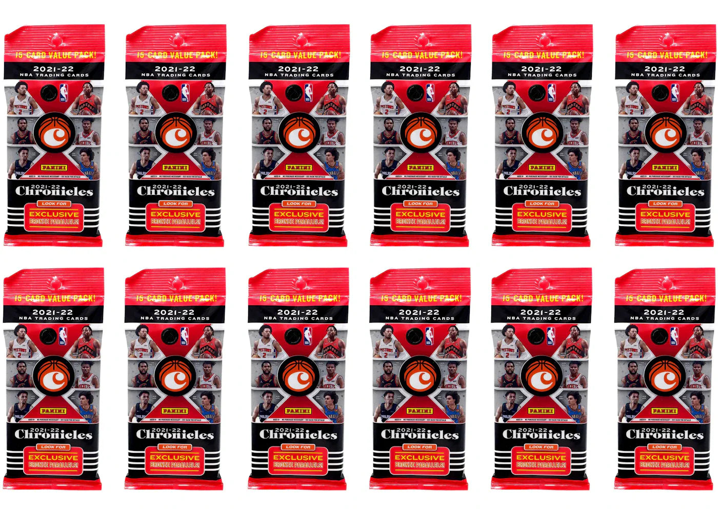 2021-22 Panini Chronicles Basketball Value Pack 12x Lot