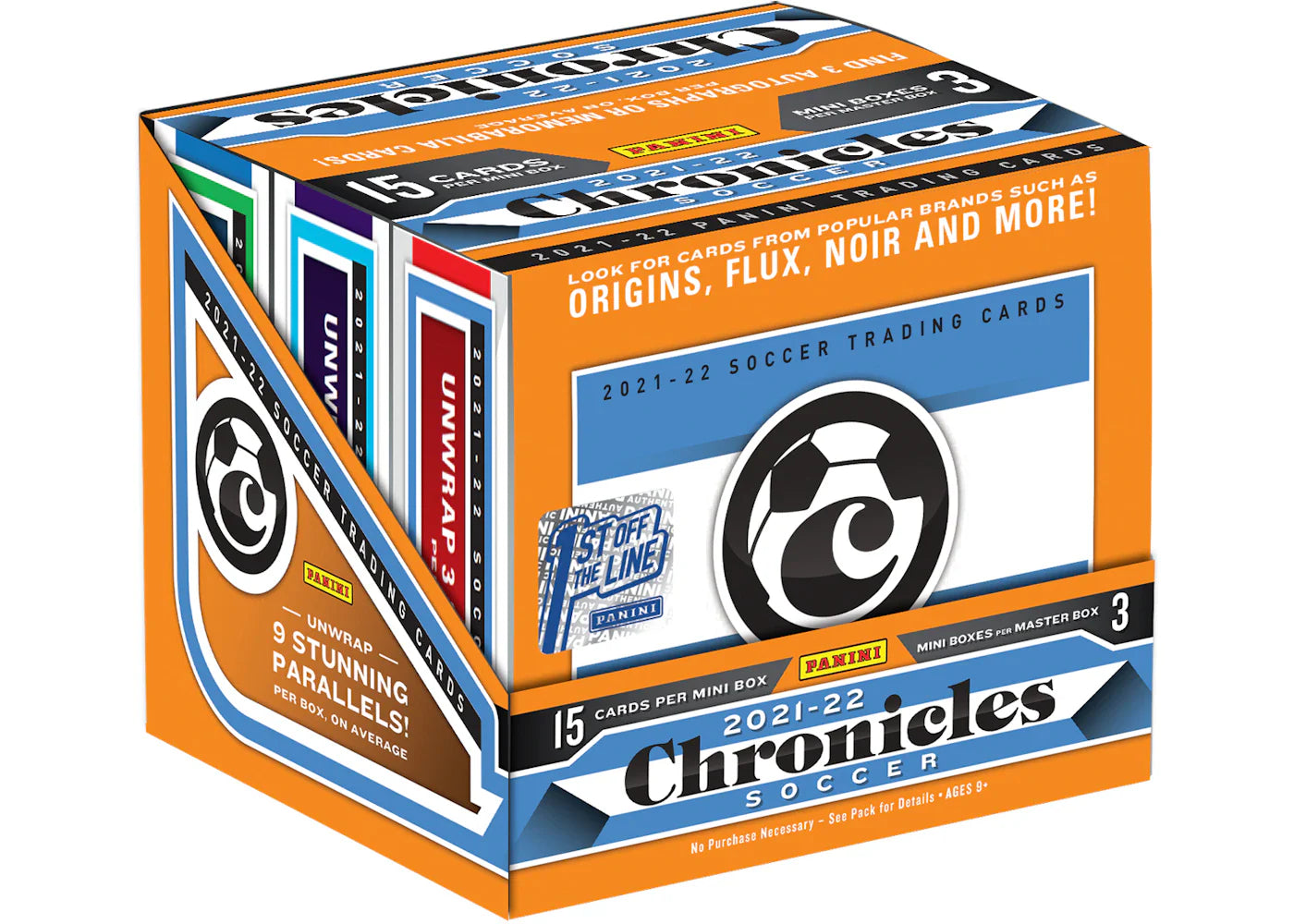 2021-22 Panini Chronicles Soccer 1st Off The Line Hobby Box