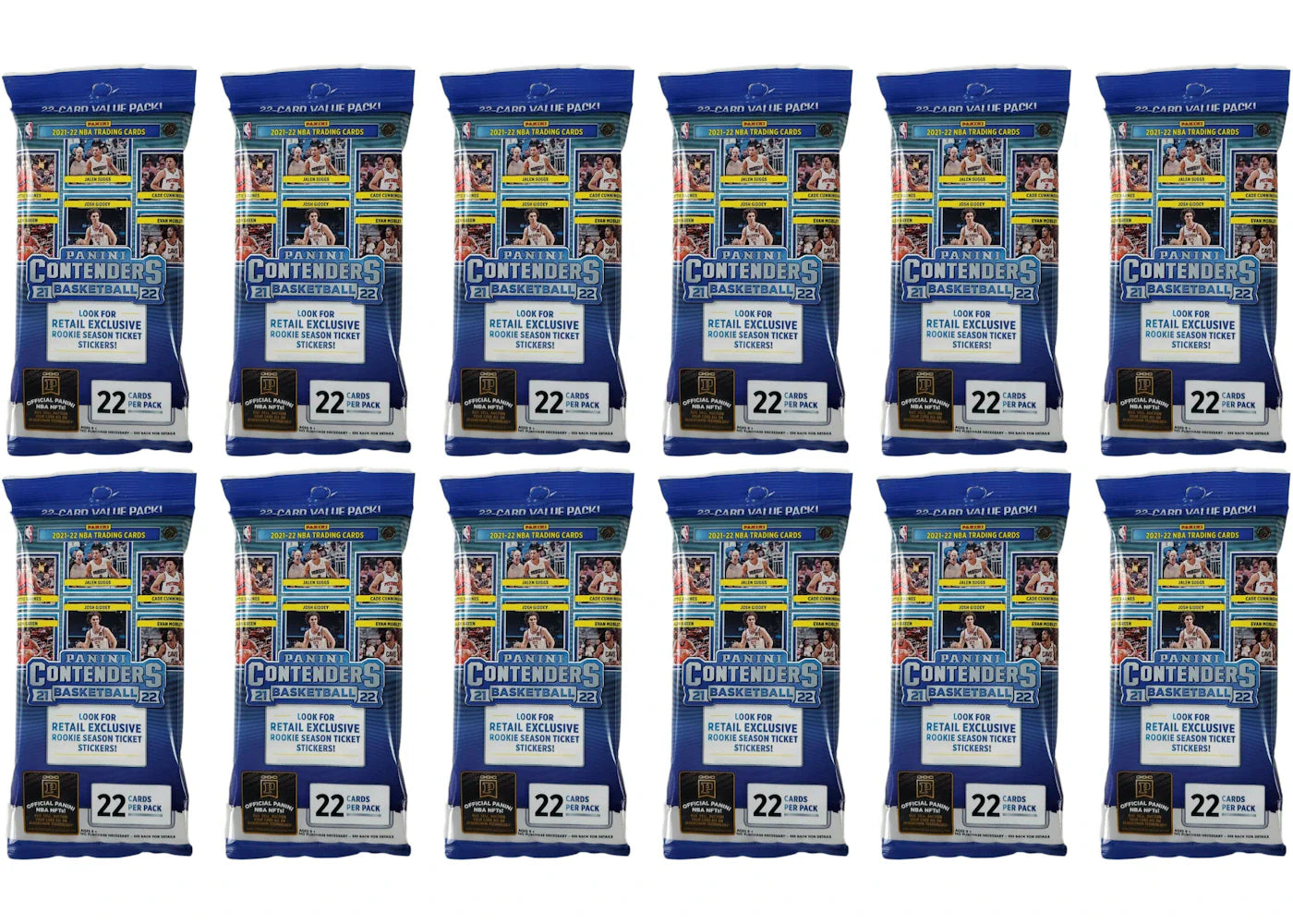 2021-22 Panini Contenders Basketball Fat Pack 12x Lot
