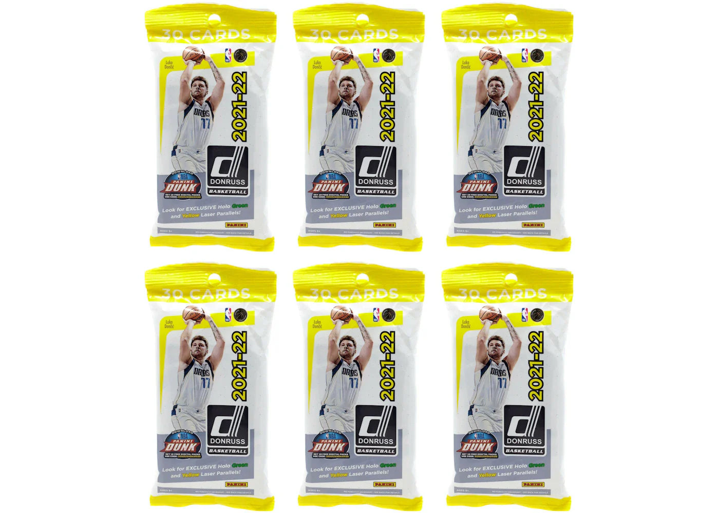 2021-22 Panini Donruss Basketball Fat Pack 6x lot