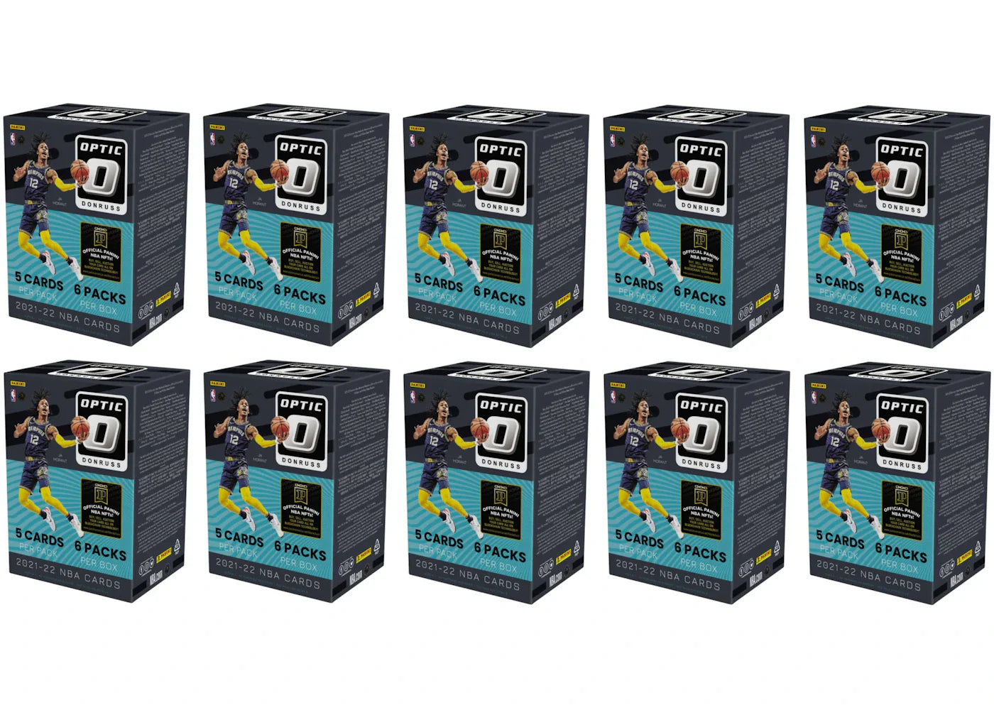 2021-22 Panini Donruss Optic Basketball Blaster Box 10x lot