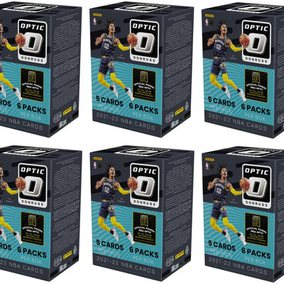 2021-22 Panini Donruss Optic Basketball Blaster Box 6x Lot