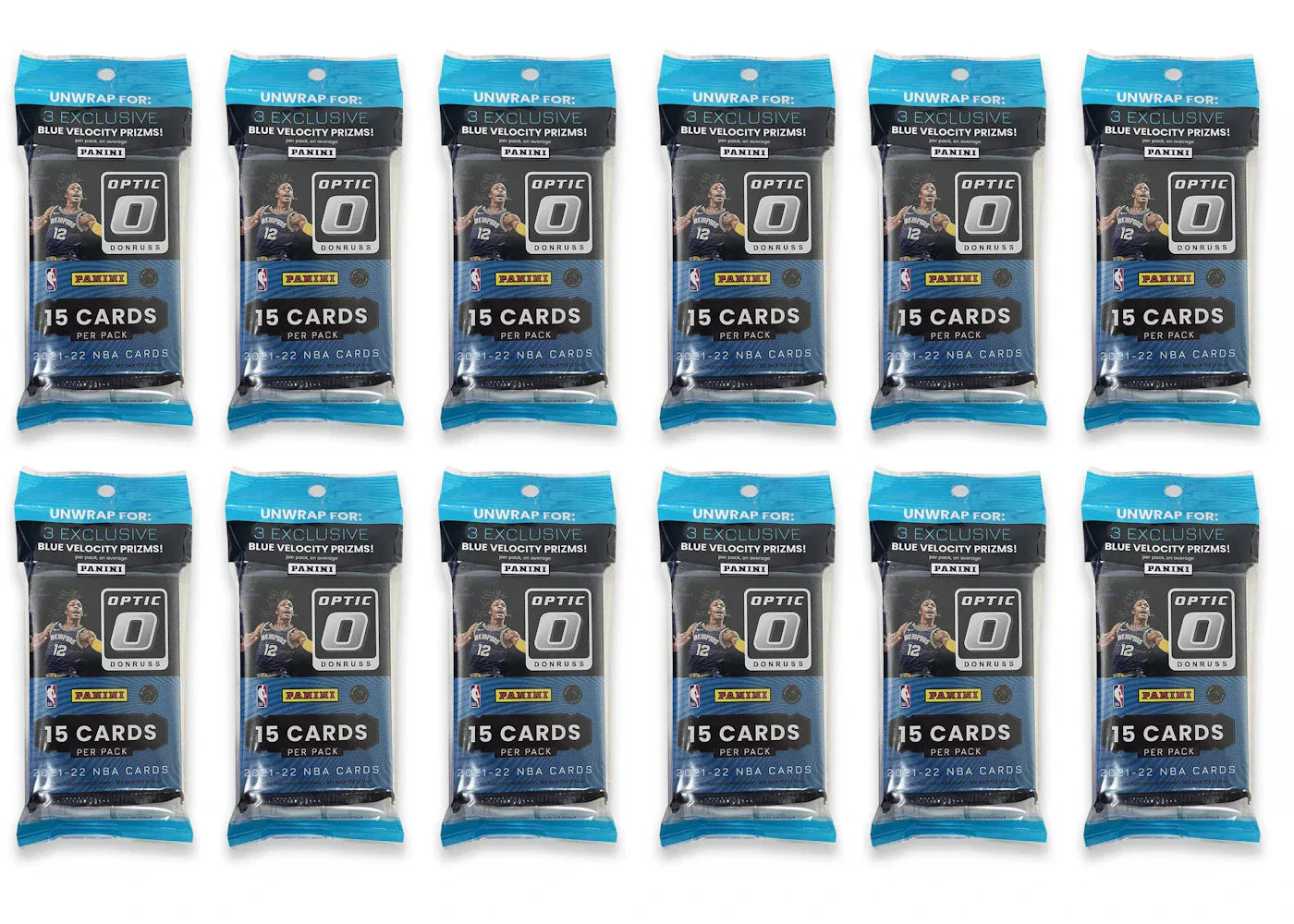 2021-22 Panini Donruss Optic Basketball Cello Pack 12x Lot