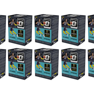 2021-22 Panini Donruss Optic Basketball Fanatics Exclusive Blaster Box (Green Shock Prizms) 10x Lot