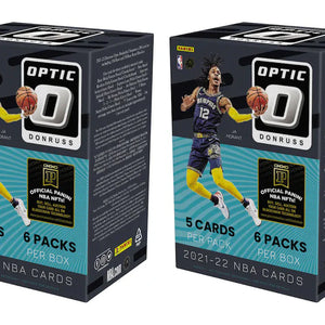2021-22 Panini Donruss Optic Basketball Fanatics Exclusive Blaster Box (Green Shock Prizms) 2x Lot