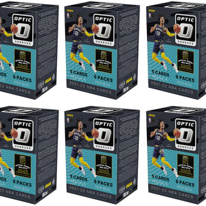 2021-22 Panini Donruss Optic Basketball Fanatics Exclusive Blaster Box (Green Shock Prizms) 6x Lot
