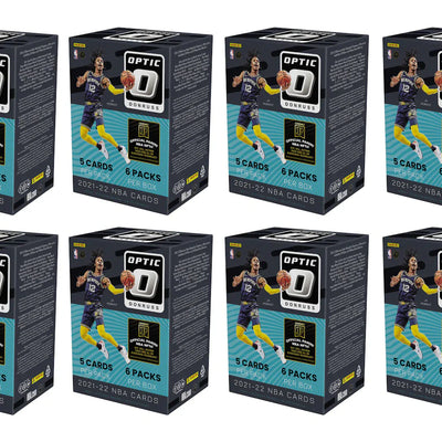 2021-22 Panini Donruss Optic Basketball Fanatics Exclusive Blaster Box (Green Shock Prizms) 8x Lot