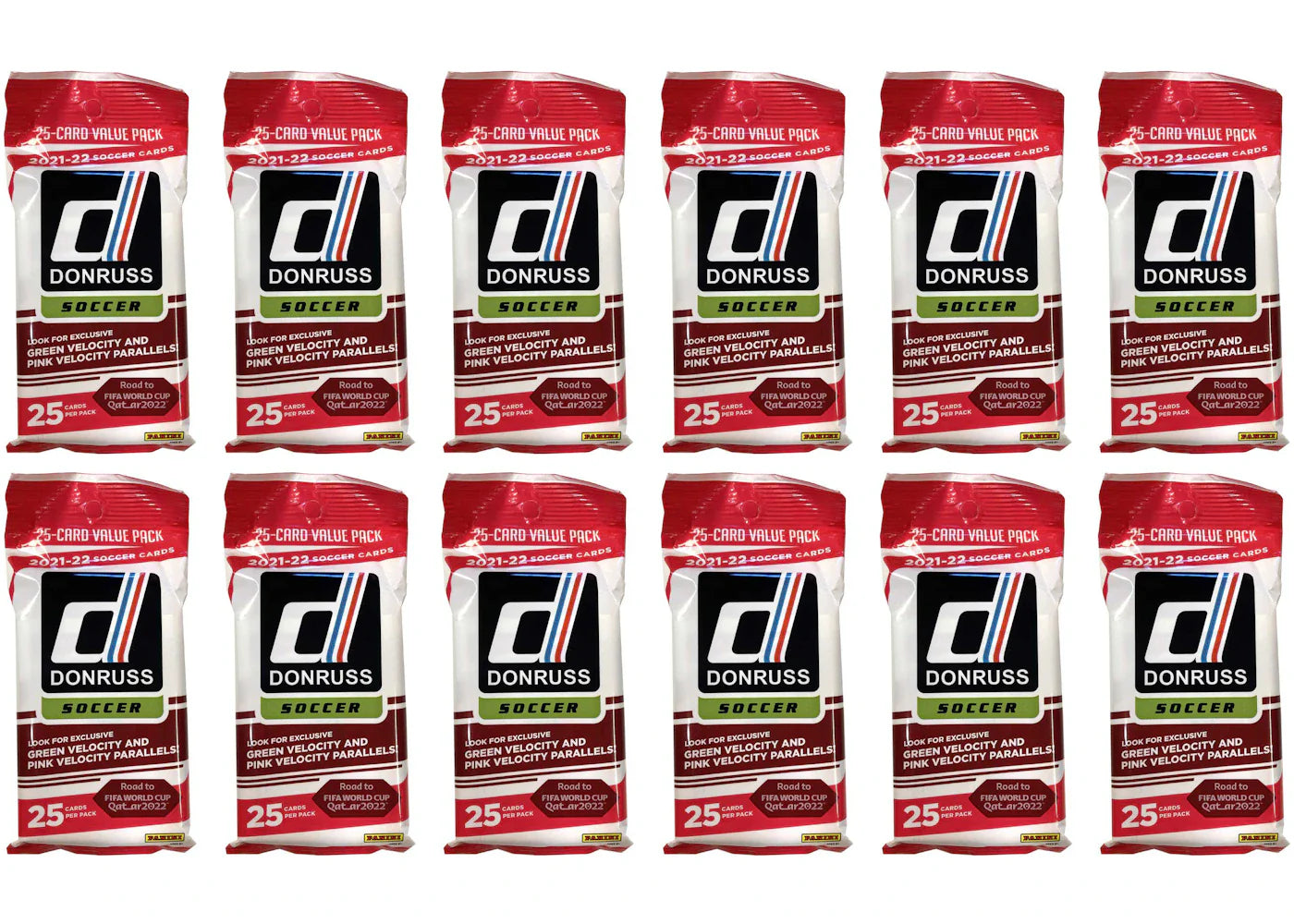 2021-22 Panini Donruss Soccer Fat Pack 12x lot