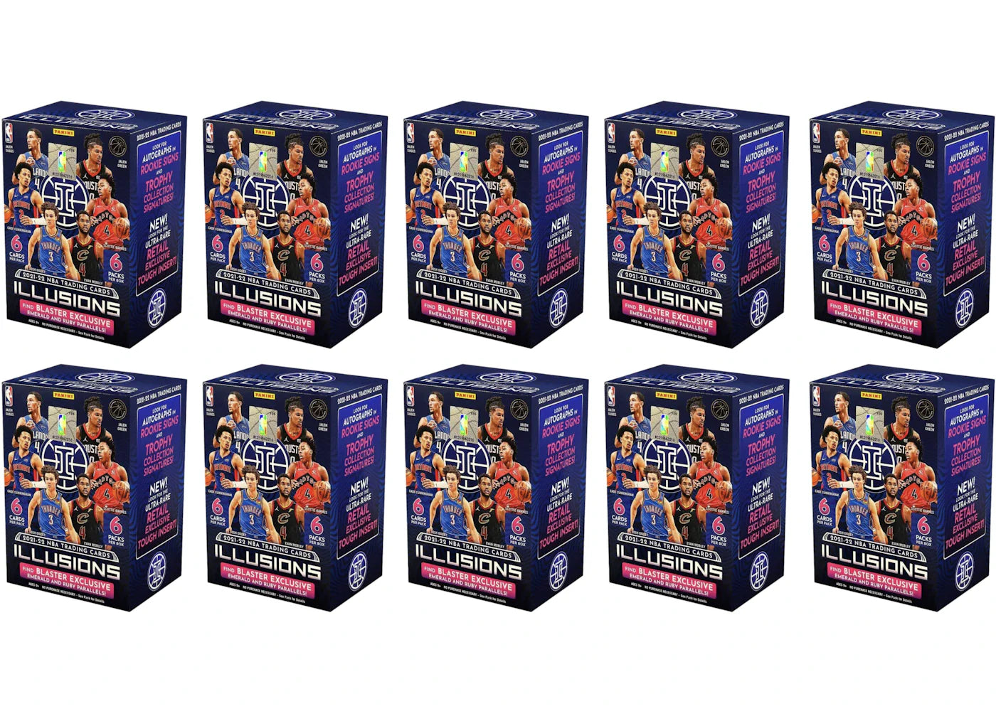 2021-22 Panini Illusions Basketball Blaster Box 10x Lot