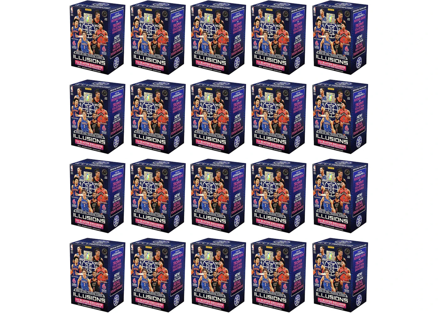2021-22 Panini Illusions Basketball Blaster Box 20x Lot