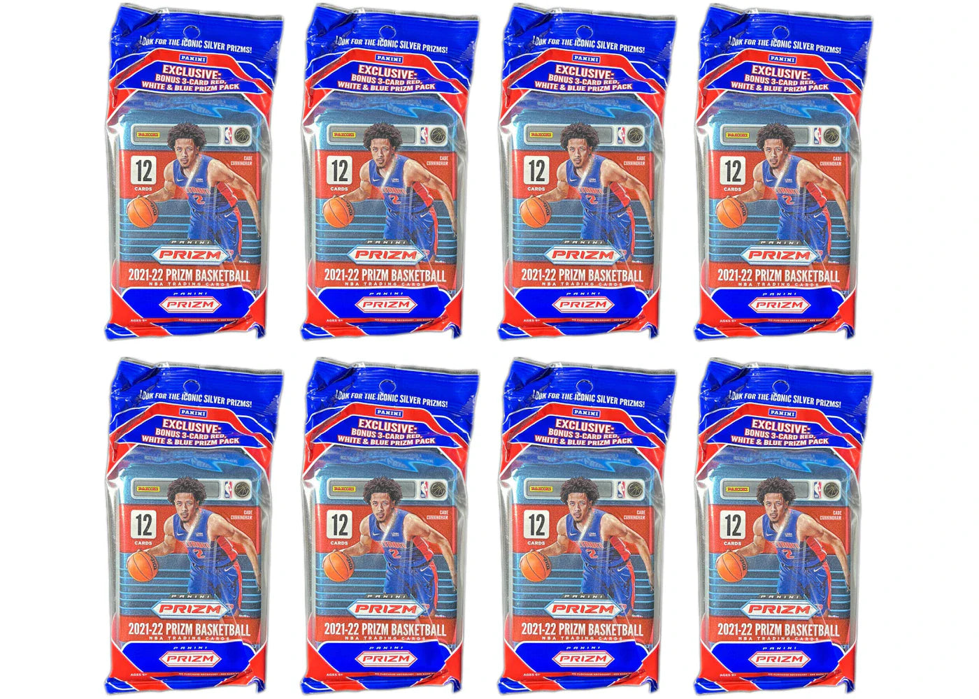 2021-22 Panini Prizm Basketball Cello Pack 8x Lot