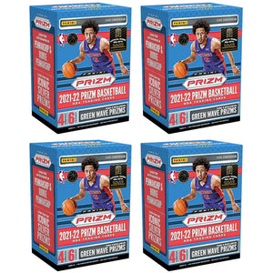 2021-22 Panini Prizm Basketball Fanatics Exclusive Blaster Box (Green Wave Prizms) 4x Lot