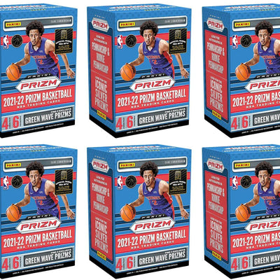 2021-22 Panini Prizm Basketball Fanatics Exclusive Blaster Box (Green Wave Prizms) 6x Lot