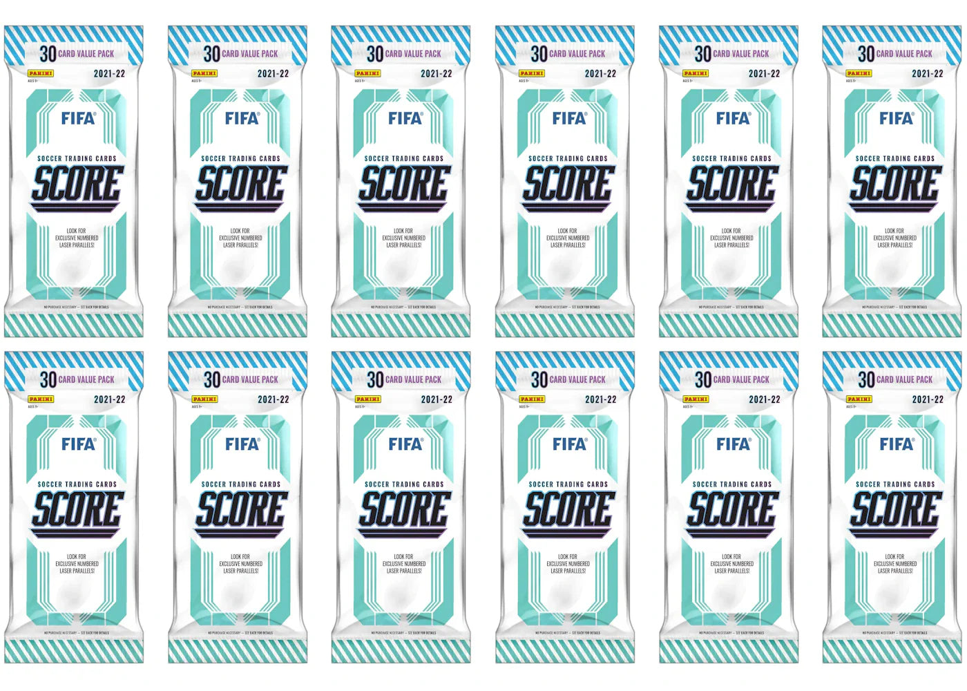 2021-22 Panini Score FIFA Soccer Fat Pack (European Exclusive) 12x lot