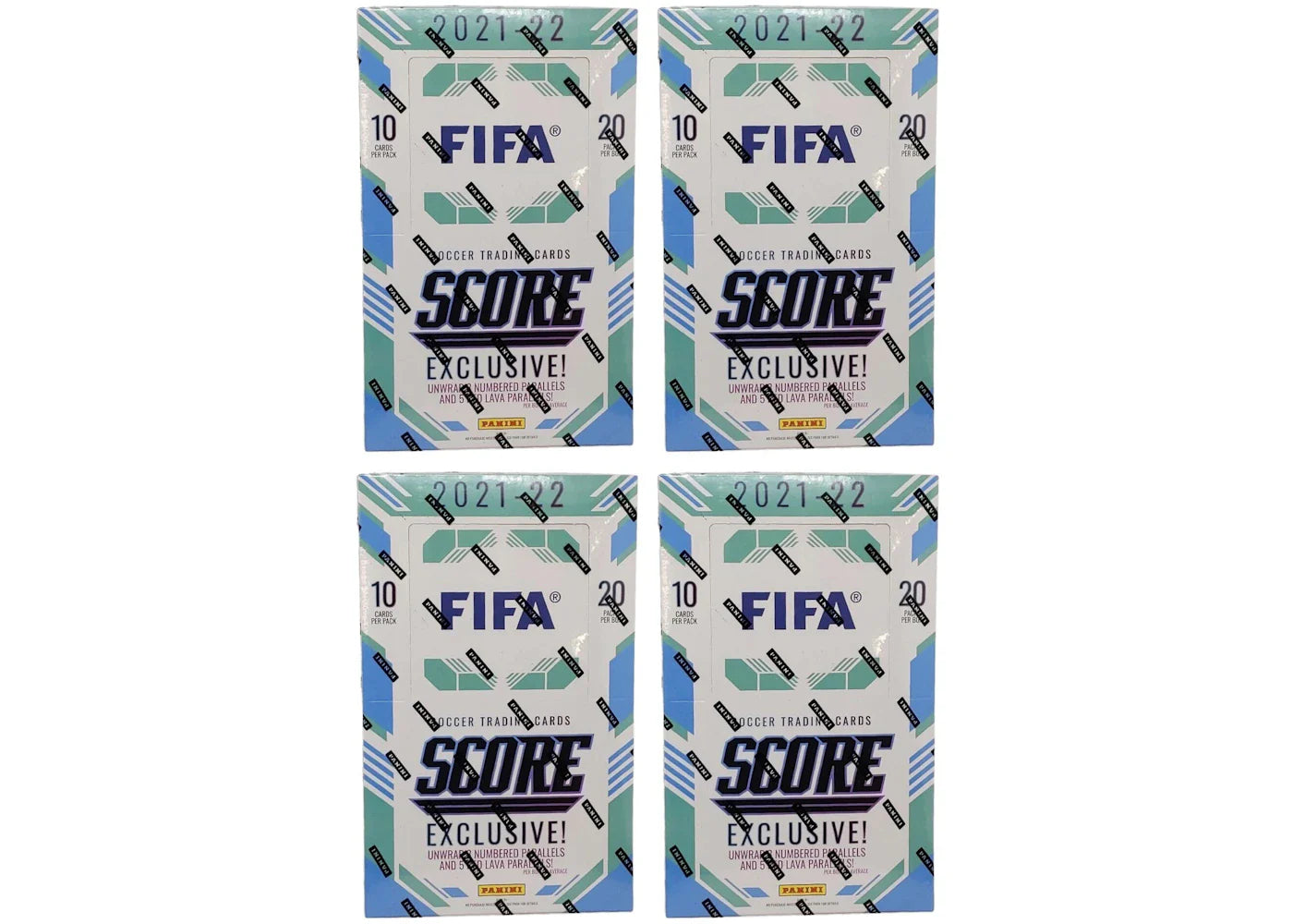 2021-22 Panini Score FIFA Soccer Retail Box (European Exclusive) 4x Lot