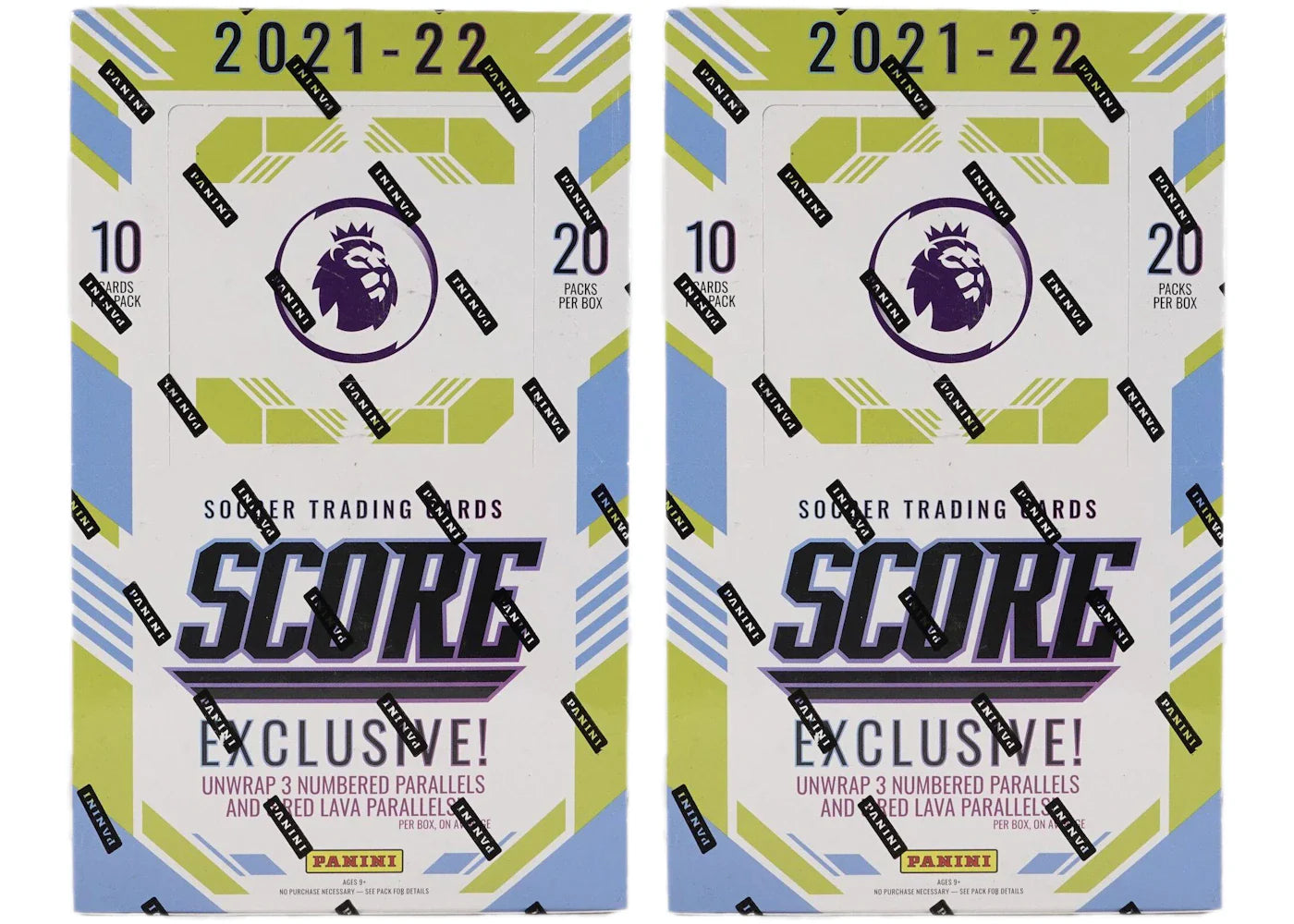 2021-22 Panini Score Premier League Soccer Retail Box (UK Exclusive) 2x Lot