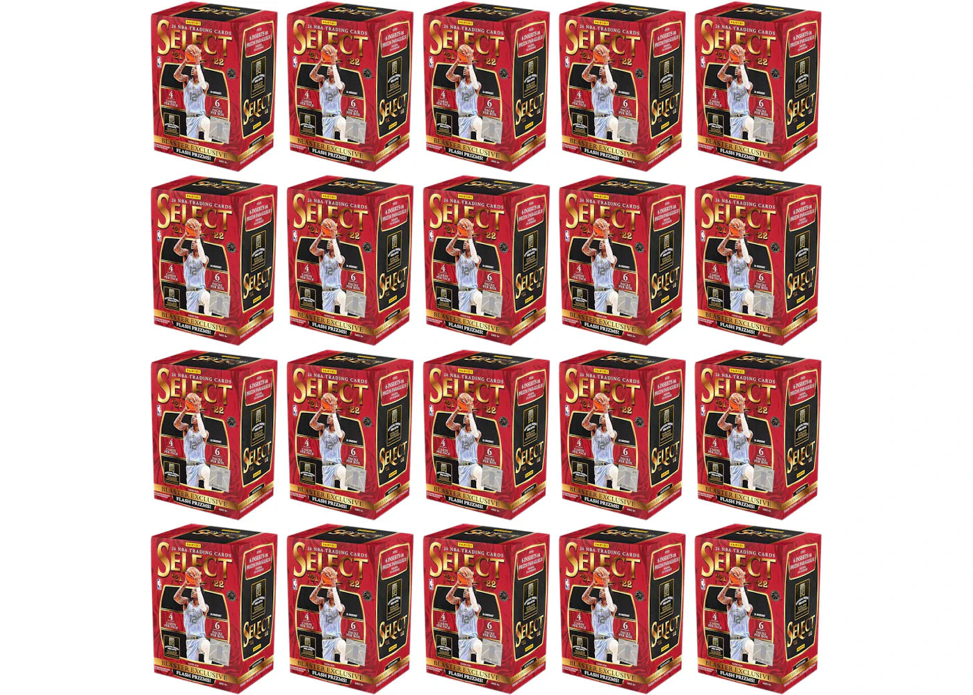 2021-22 Panini Select Basketball Blaster Box (Flash Prizms) 20x Lot