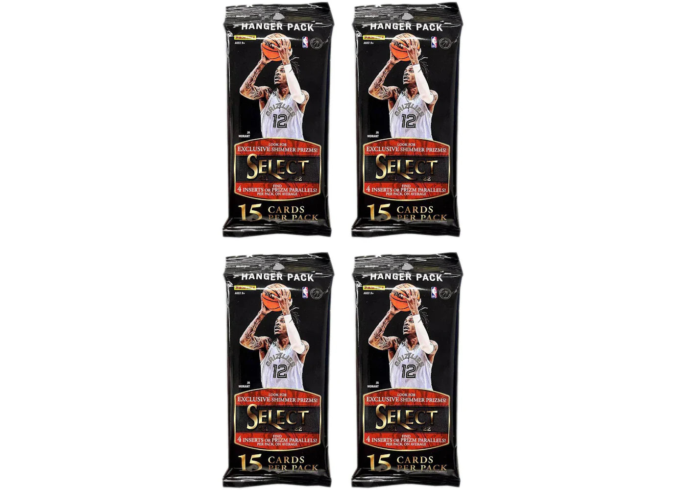 2021-22 Panini Select Basketball Hanger Pack 4x Lot