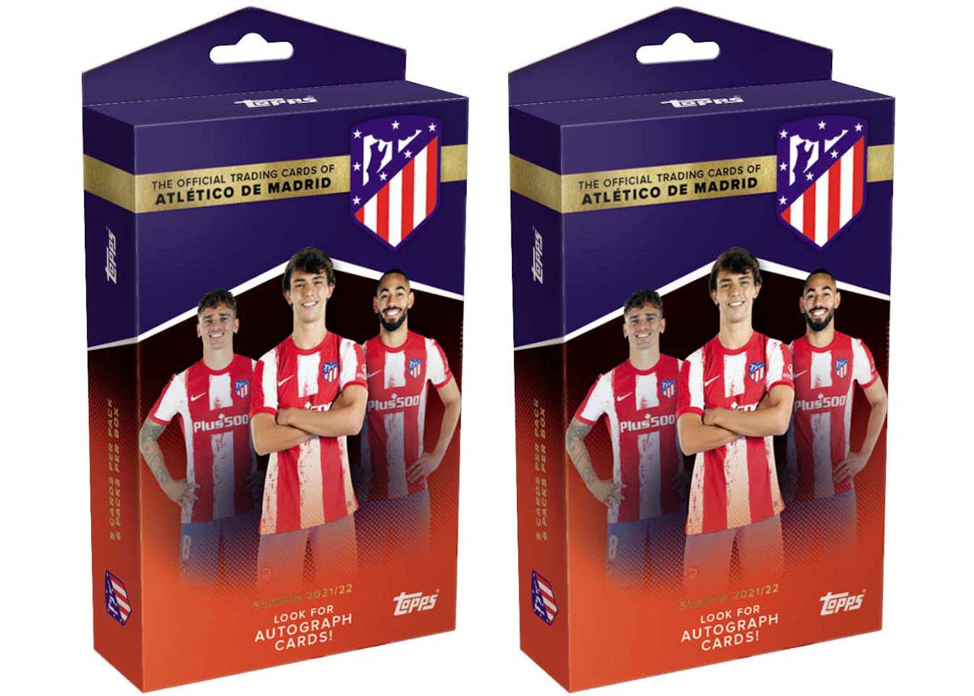 2021-22 Topps Atletico De Madrid Team Set Soccer Box 2x Lot