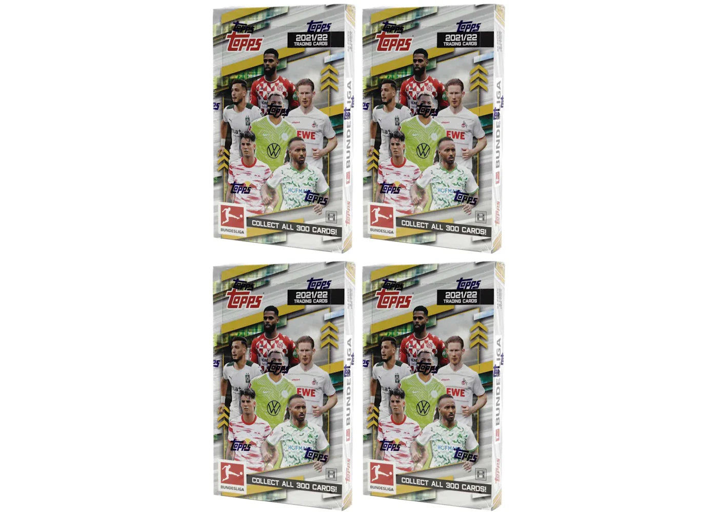 2021-22 Topps Bundesliga Soccer Hobby Box 4x Lot