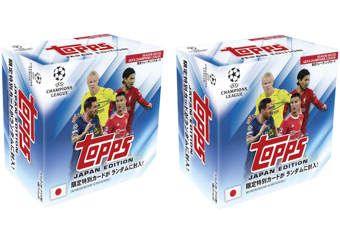 2021-22 Topps Champions League UEFA Football Japan Edition Hobby Box 2x Lot