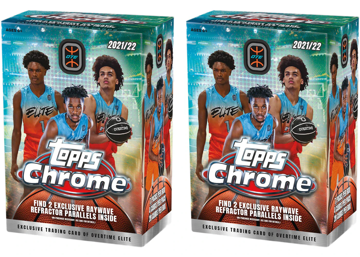 2021-22 Topps Chrome Overtime Elite Basketball Blaster Box 2x Lot