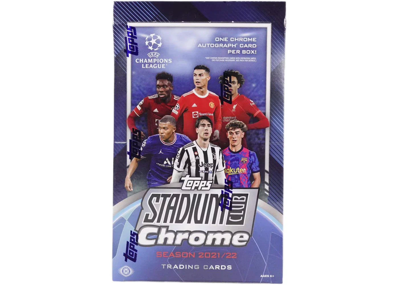 2021-22 Topps Chrome Stadium Club UEFA Champions League Soccer Hobby Box