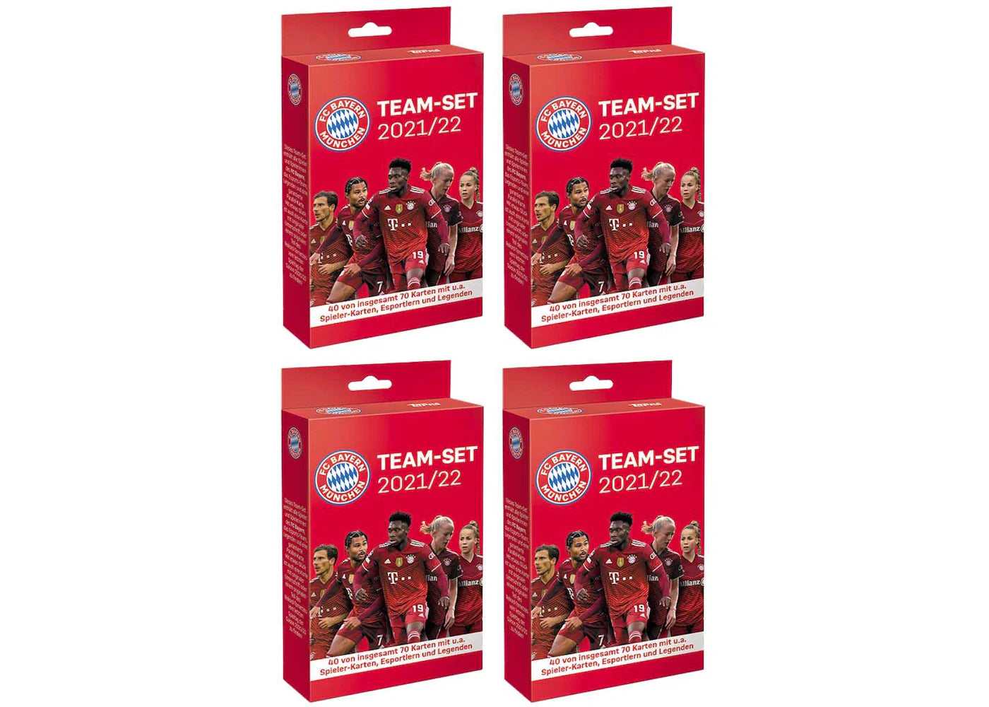 2021-22 Topps FC Bayern Munchen Team Set Soccer Box 4x Lot