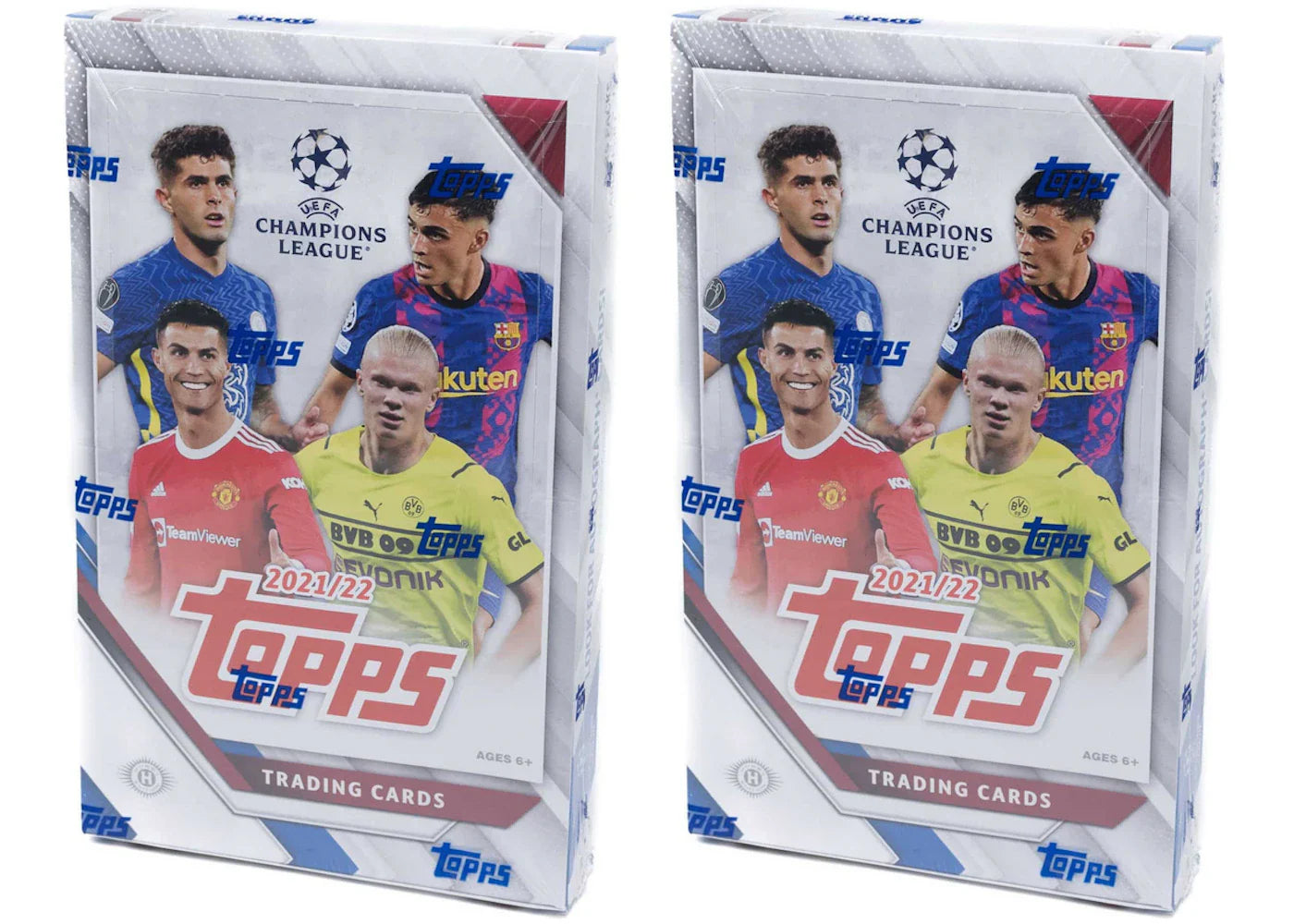 2021-22 Topps UEFA Champions League Collection Soccer Hobby Box 2x Lot