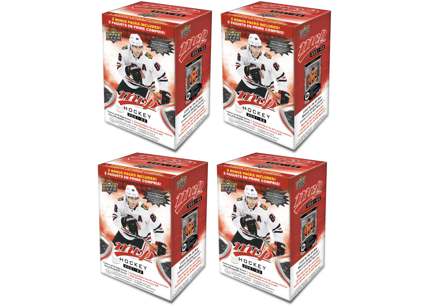 2021-22 Upper Deck MVP Hockey Blaster Box 4x Lot