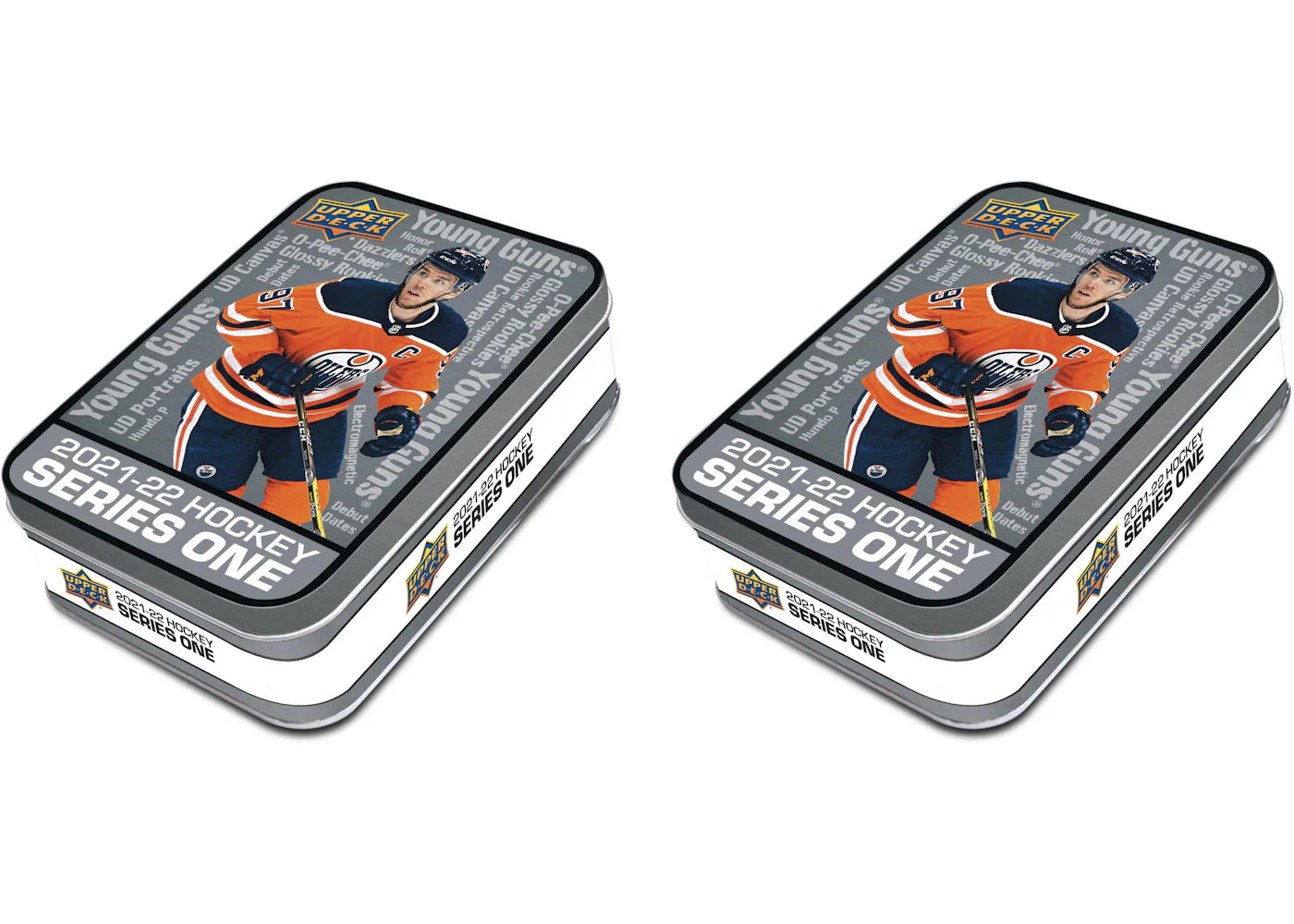 2021-22 Upper Deck Series One Hockey Tin 2x Lot