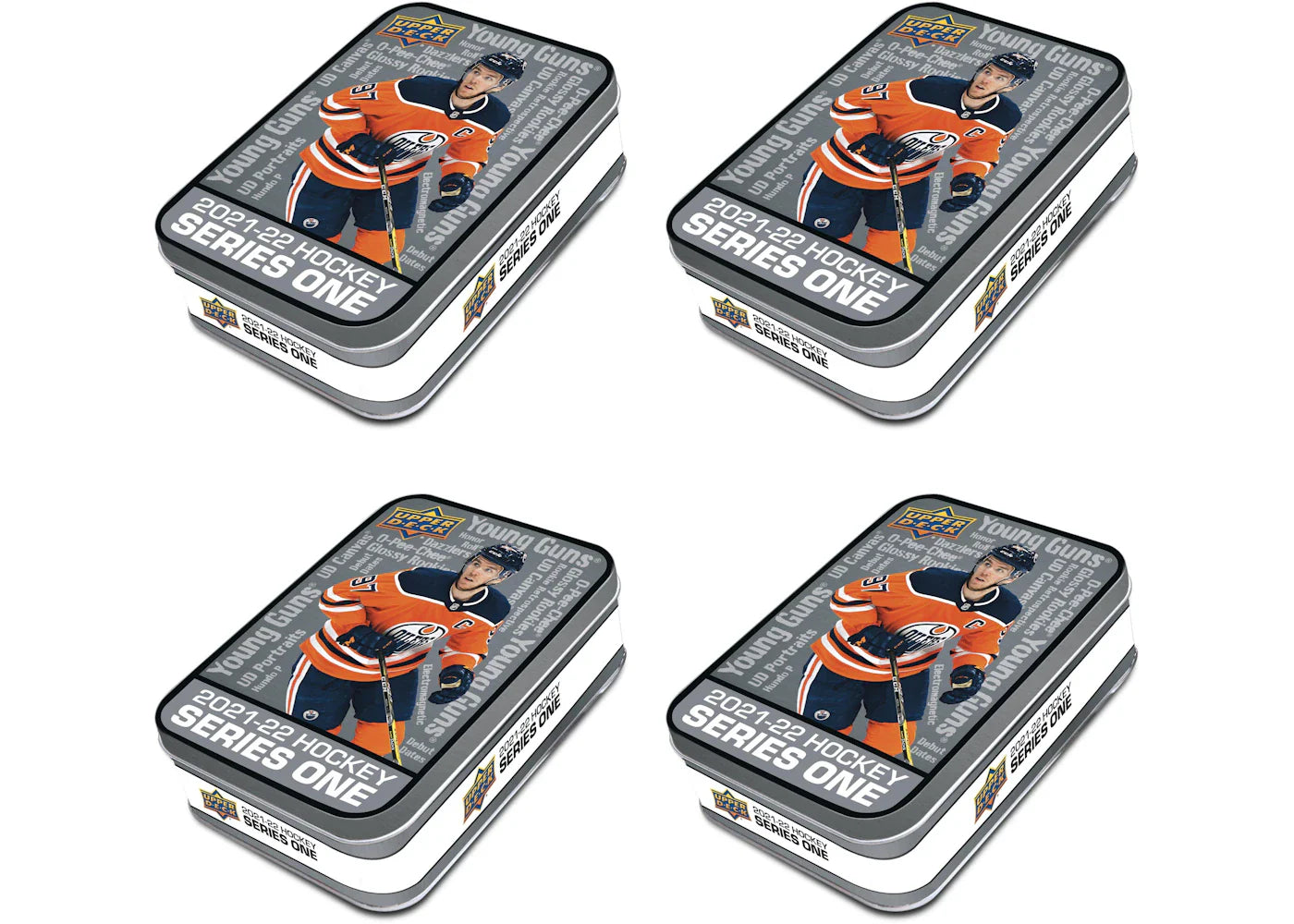 2021-22 Upper Deck Series One Hockey Tin 4x Lot