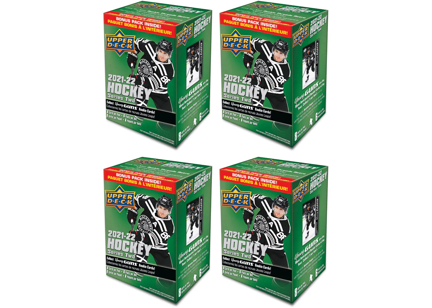 2021-22 Upper Deck Series Two Hockey Blaster Box 4x Lot