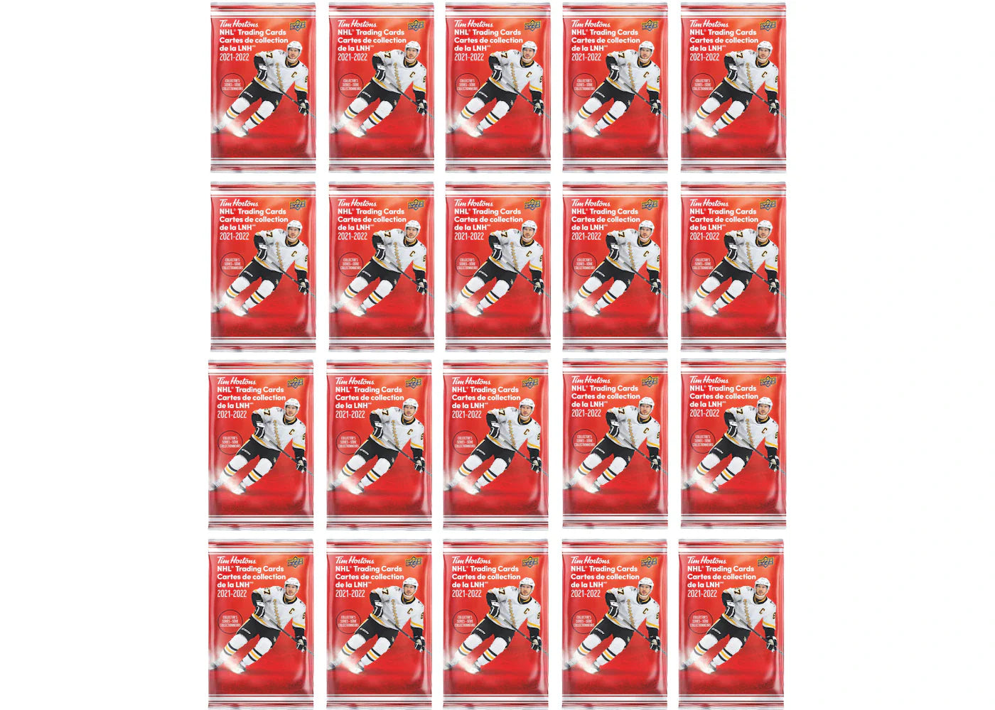 2021-22 Upper Deck Tim Hortons Hockey Pack 20x Lot