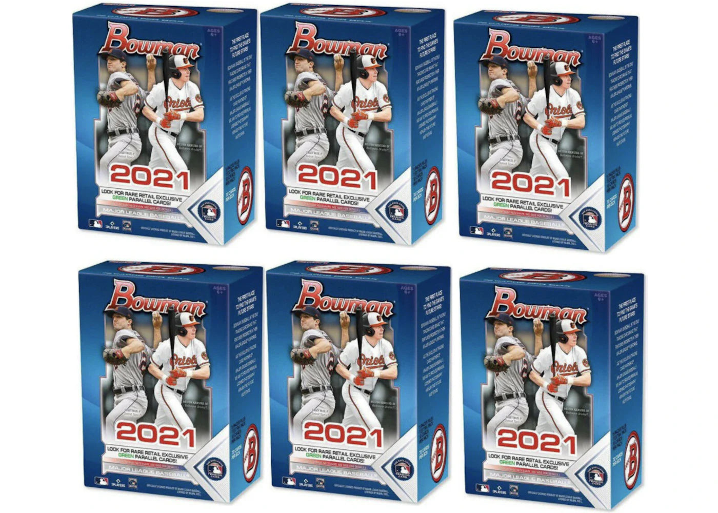 2021 Bowman Baseball Blaster Box 6x Lot