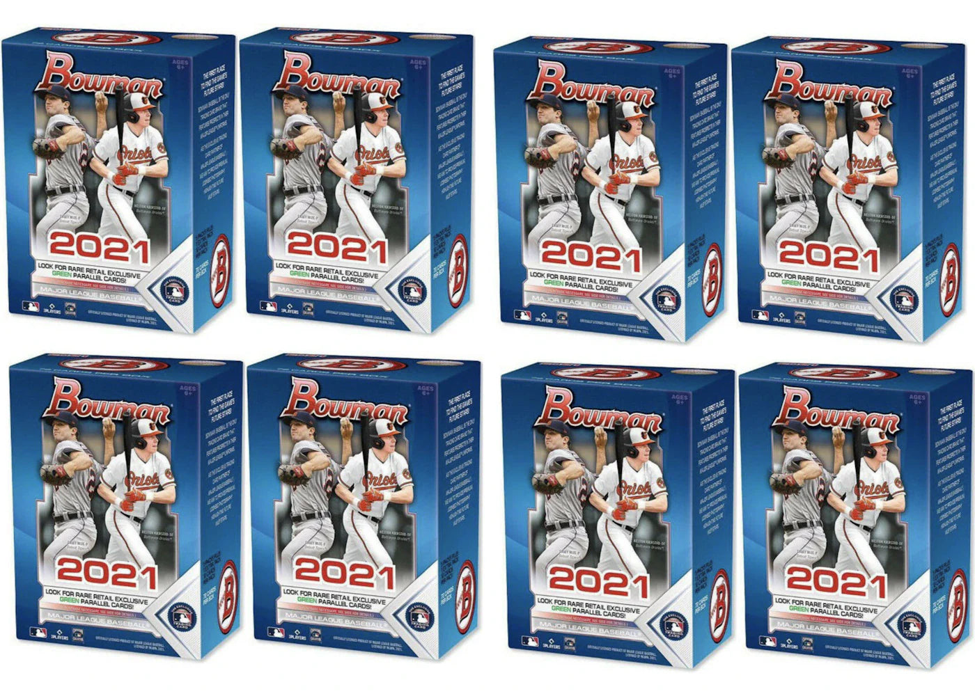 2021 Bowman Baseball Blaster Box 8x Lot
