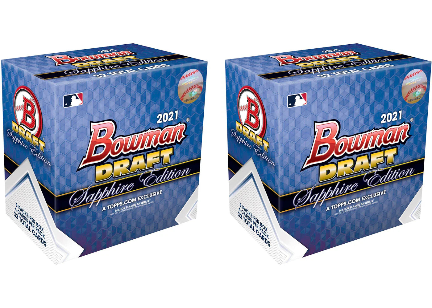 2021 Bowman Draft Sapphire Edition Baseball Hobby Box 2x Lot