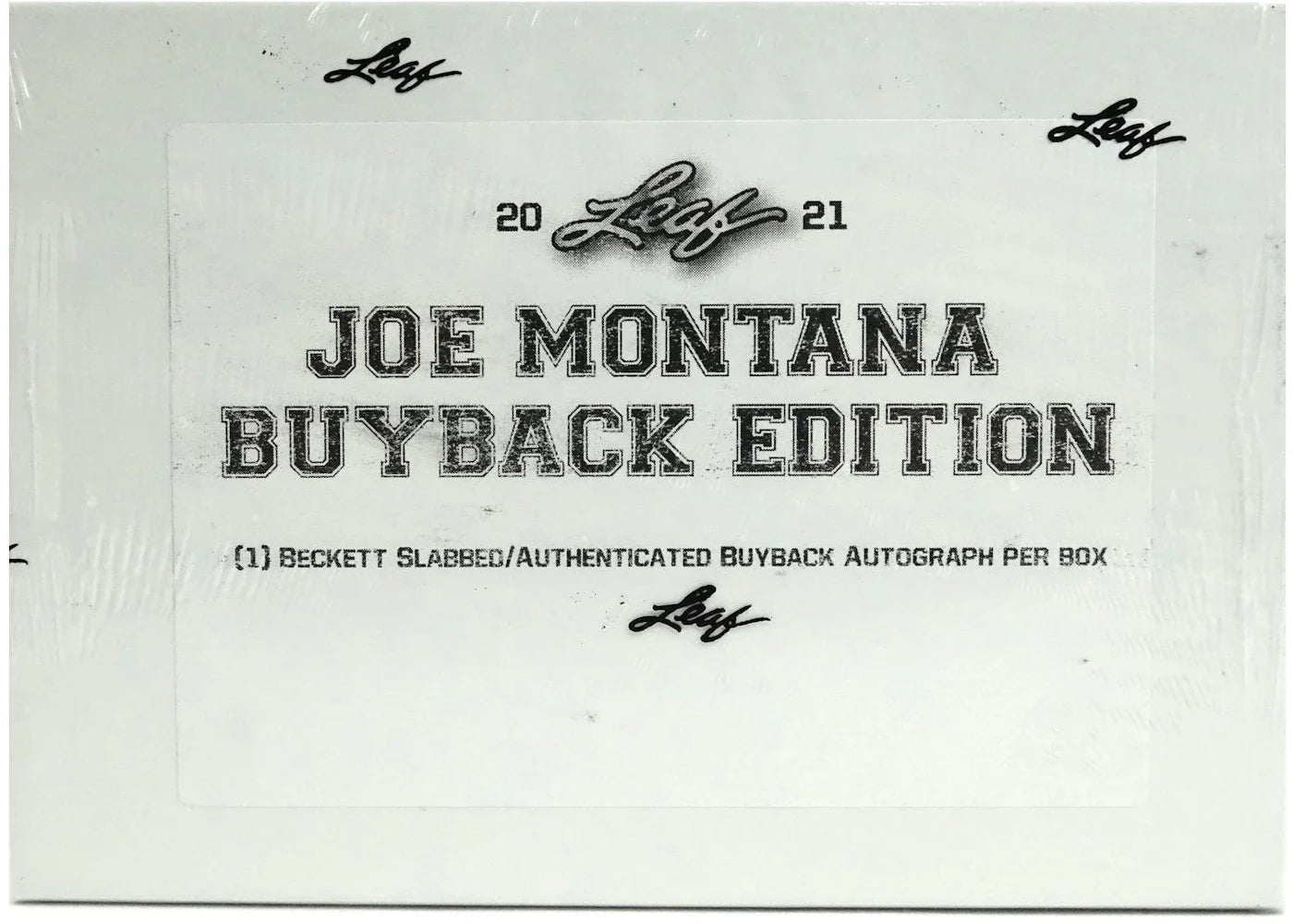 2021 Leaf Joe Montana Buyback Edition Football Hobby Box
