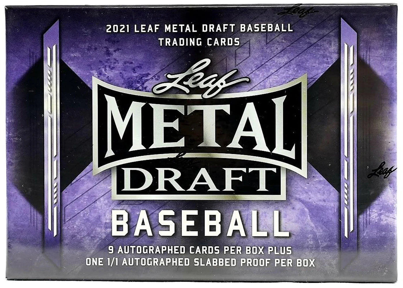 2021 Leaf Metal Draft Baseball Hobby Jumbo Box