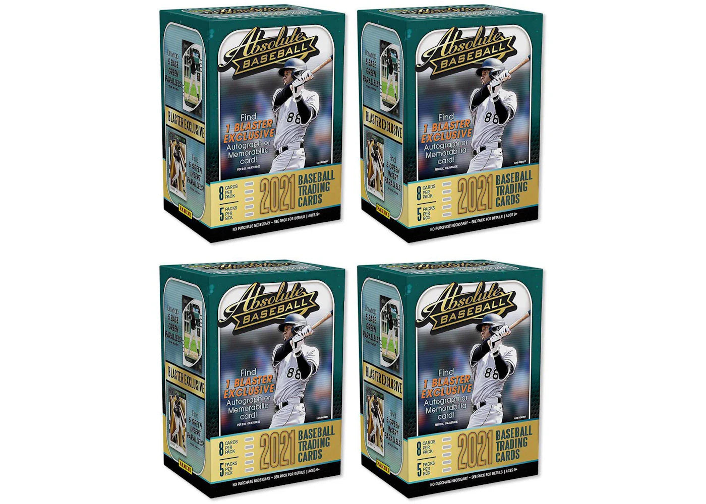2021 Panini Absolute Baseball Blaster Box 4x Lot