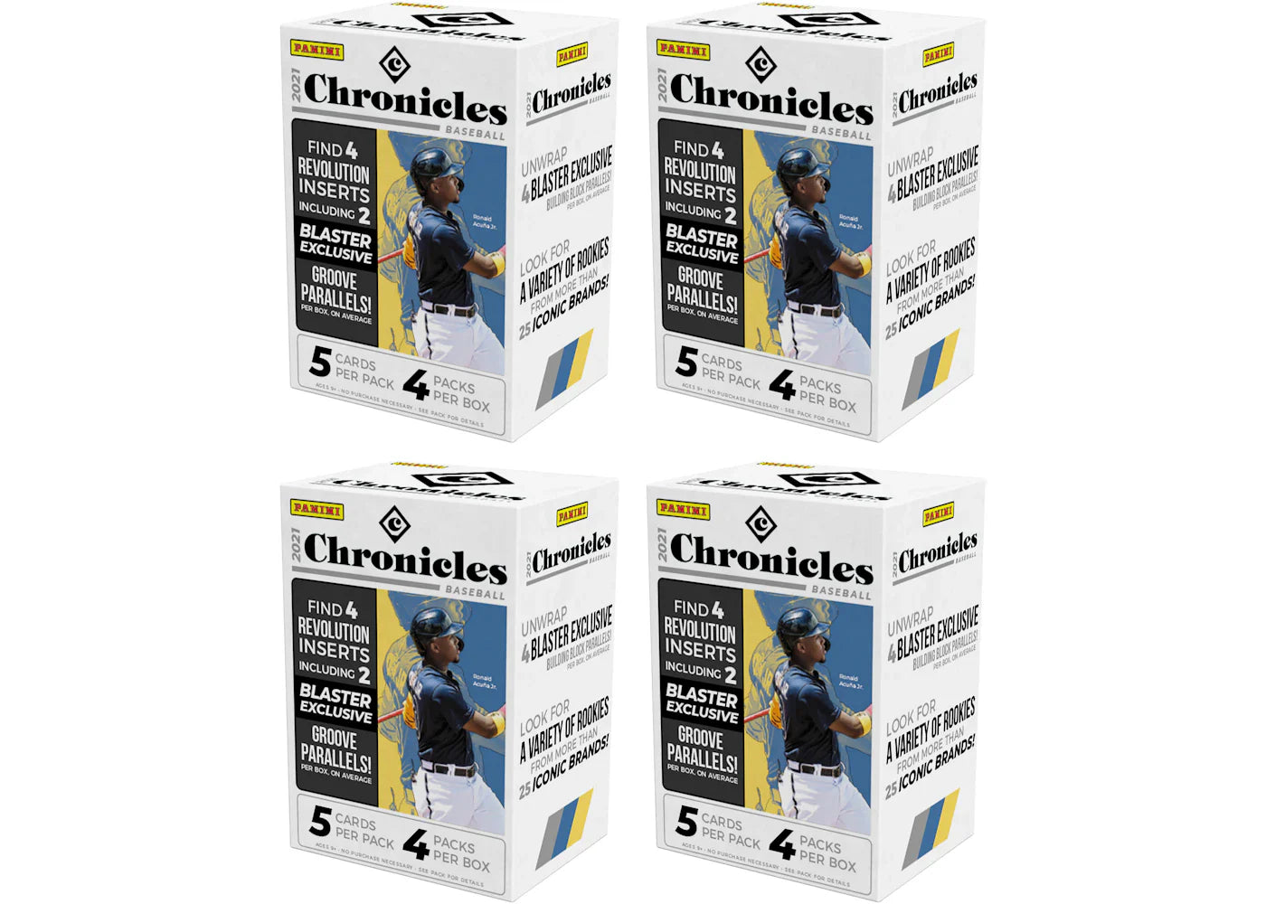 2021 Panini Chronicles Baseball Blaster Box 4x Lot