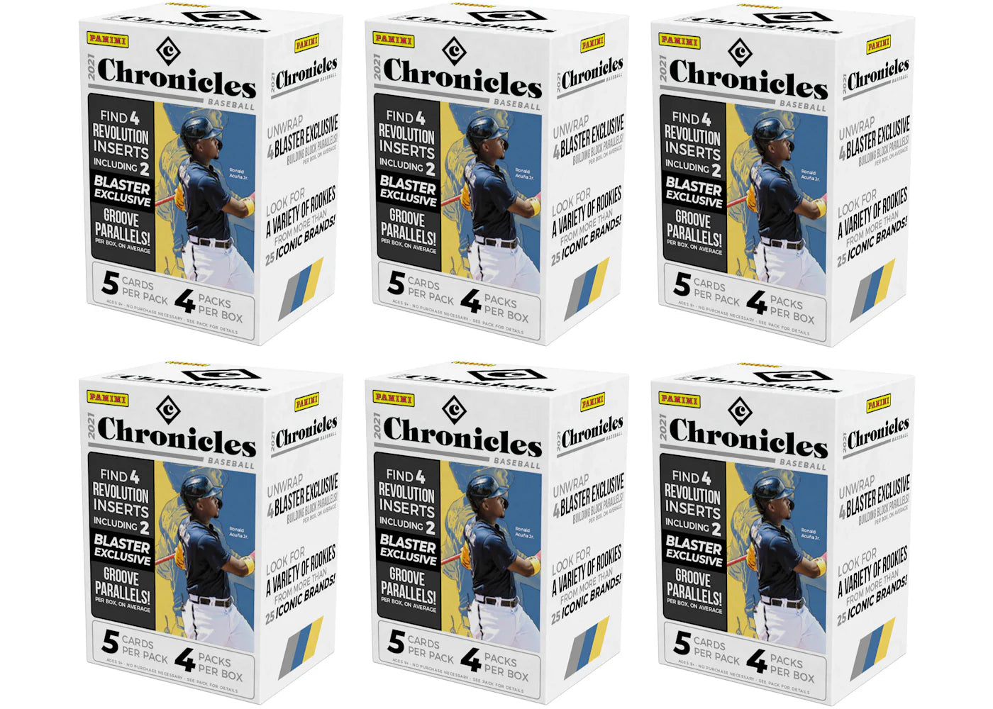 2021 Panini Chronicles Baseball Blaster Box 6x Lot