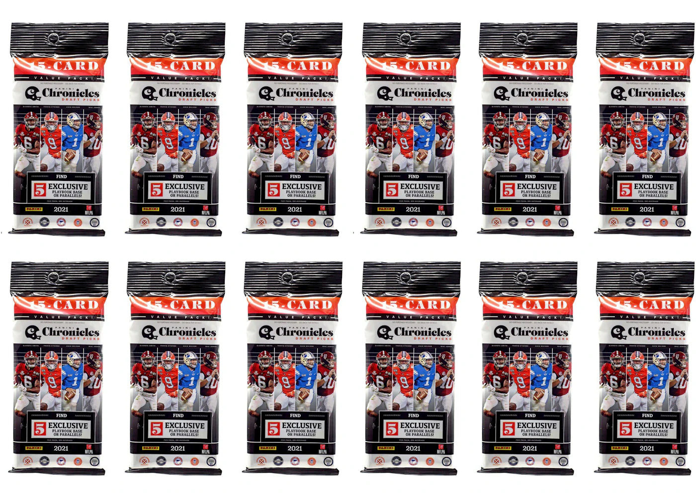 2021 Panini Chronicles Draft Picks College Football Fat Pack 12x Lot