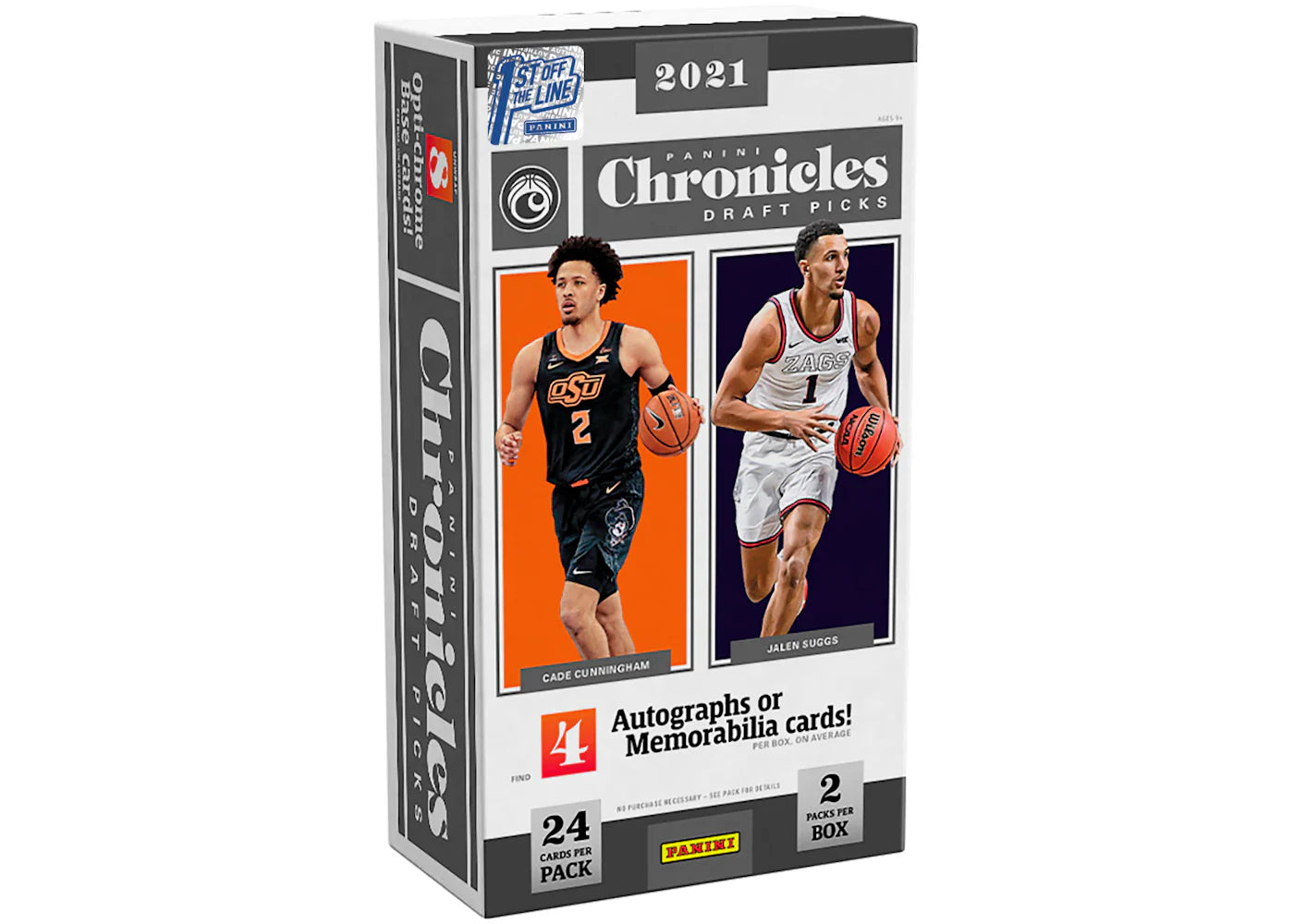 2021 Panini Chronicles Draft Picks Collegiate Basketball 1st Off The Line Box