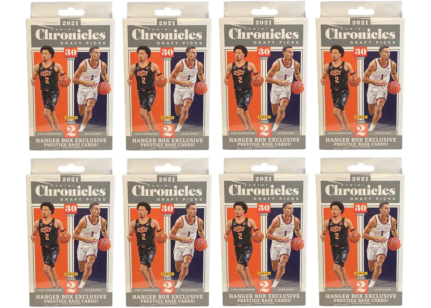 2021 Panini Chronicles Draft Picks Collegiate Basketball Hanger Box 8x Lot