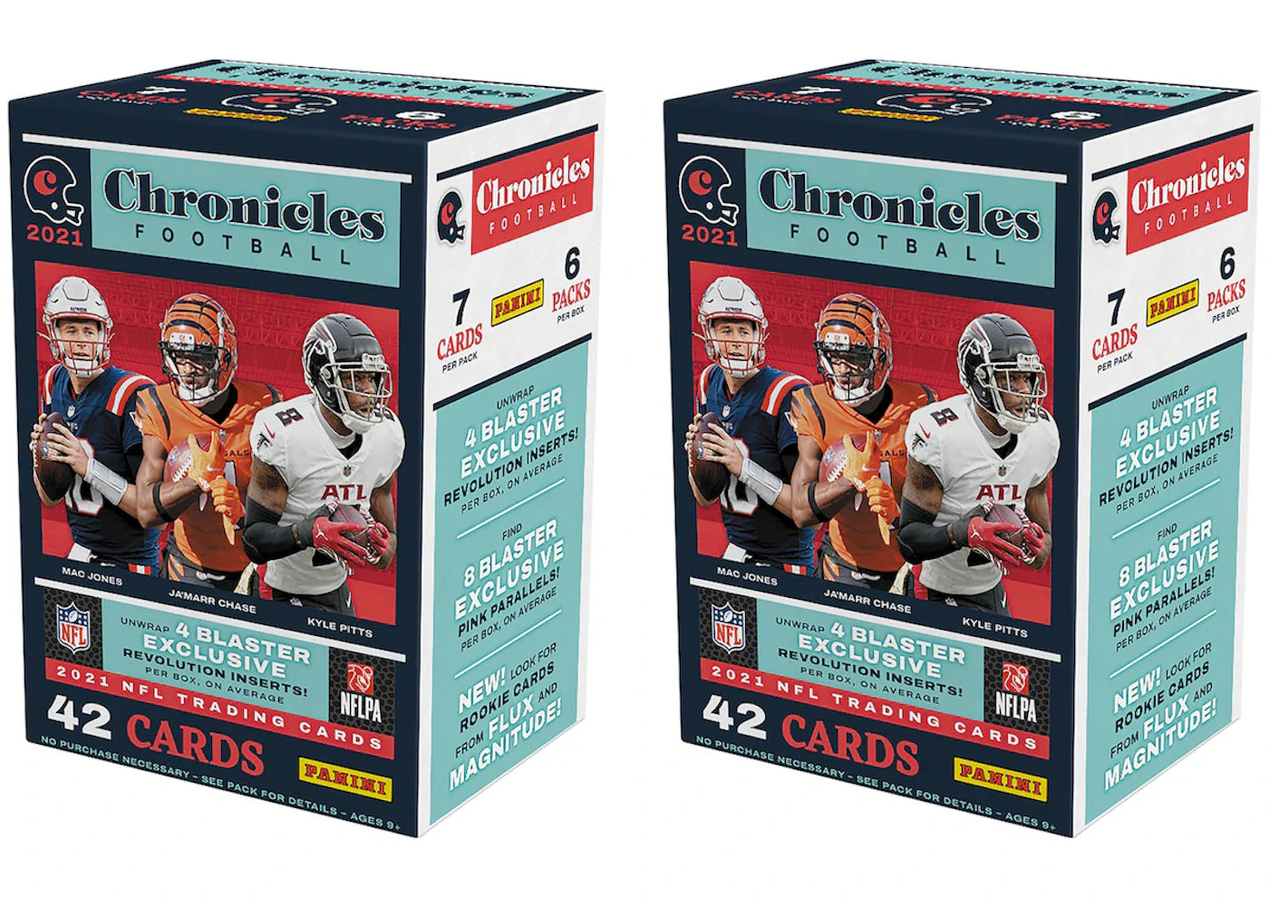 2021 Panini Chronicles Football Fanatics Exclusive Blaster Box 2x Lot
