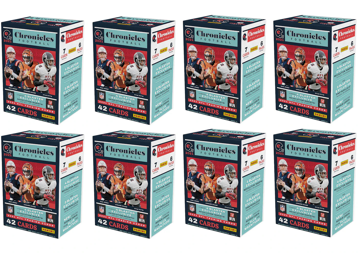 2021 Panini Chronicles Football Fanatics Exclusive Blaster Box 8x Lot